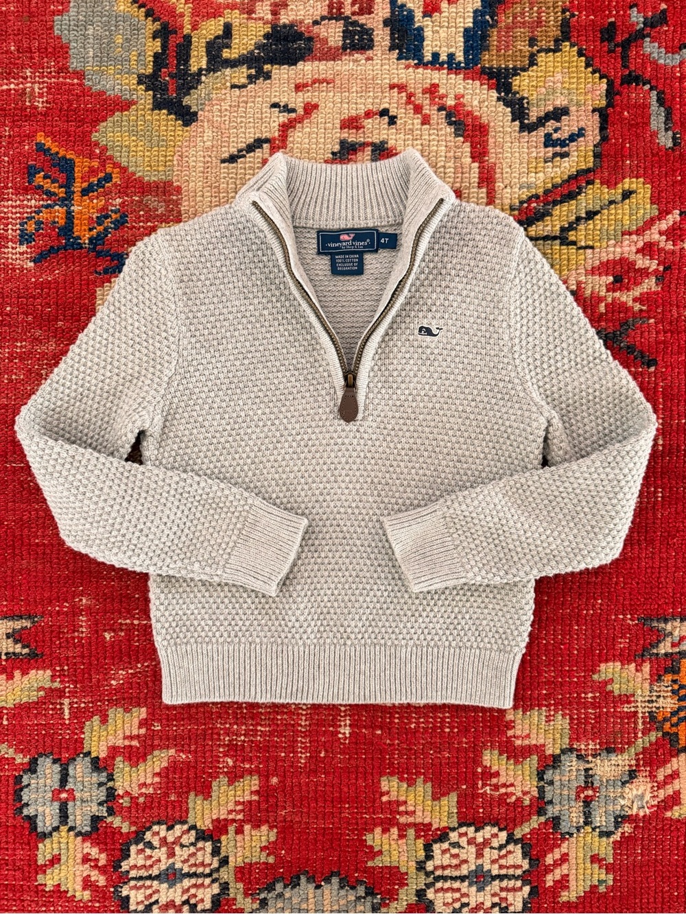 Vineyard Vines Boys Quarter-Zip Knit Sweater size 4T